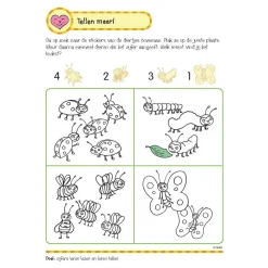 Oefenboek met Stickers - Eerste Telspelletjes (5-6 jaar)