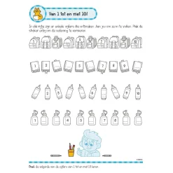 Oefenboek met Stickers - Leuke Rekenoefeningen (6-7 jaar)