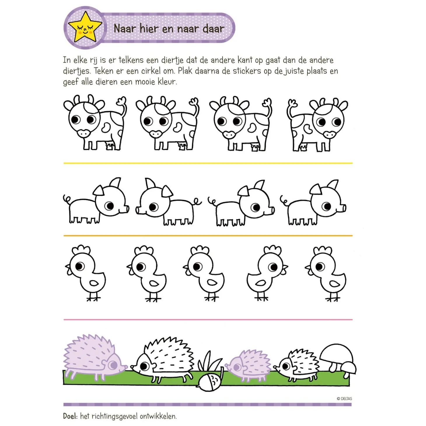 Oefenpret met Stickers Groep 1- Schrijven, Lezen, Tellen (4-5 jaar)