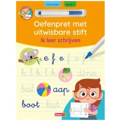 Oefenpret met uitwasbare stift - Ik leer schrijven