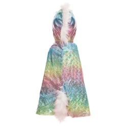 Omkeercape Eenhoorn Draak Regenboog, 5-6jr
