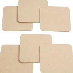 Onderzetters MDF 10x10cm, 50st.