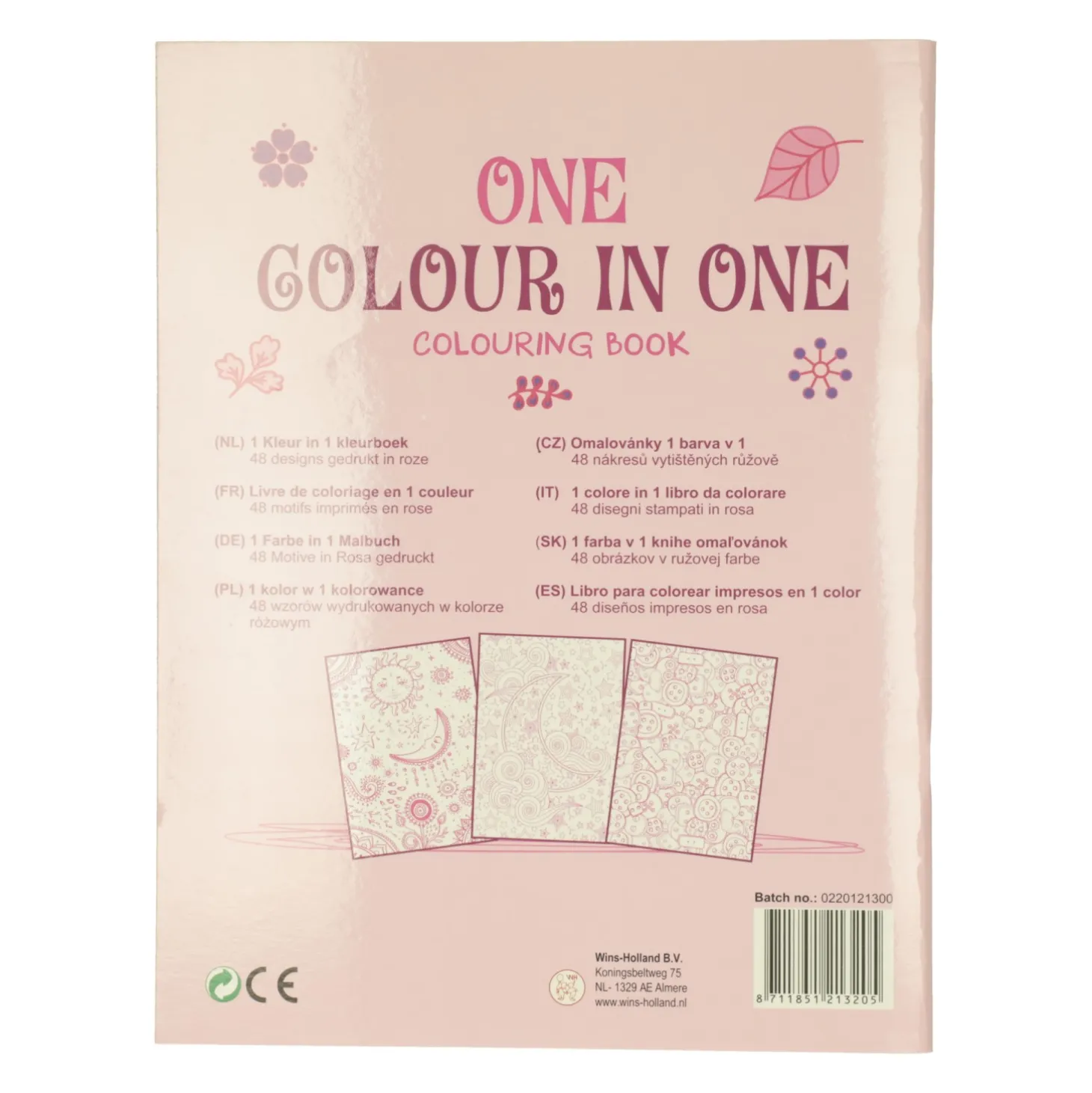 One in One Kleurboek Roze