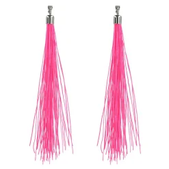 Oorbellen Festival Neon Roze, 20cm