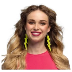 Oorbellen Flash Neon Geel