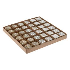 Opbergdoosje 4x3cm Goud, Set van 36