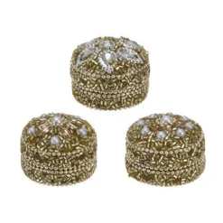 Opbergdoosje 4x3cm Goud, Set van 36