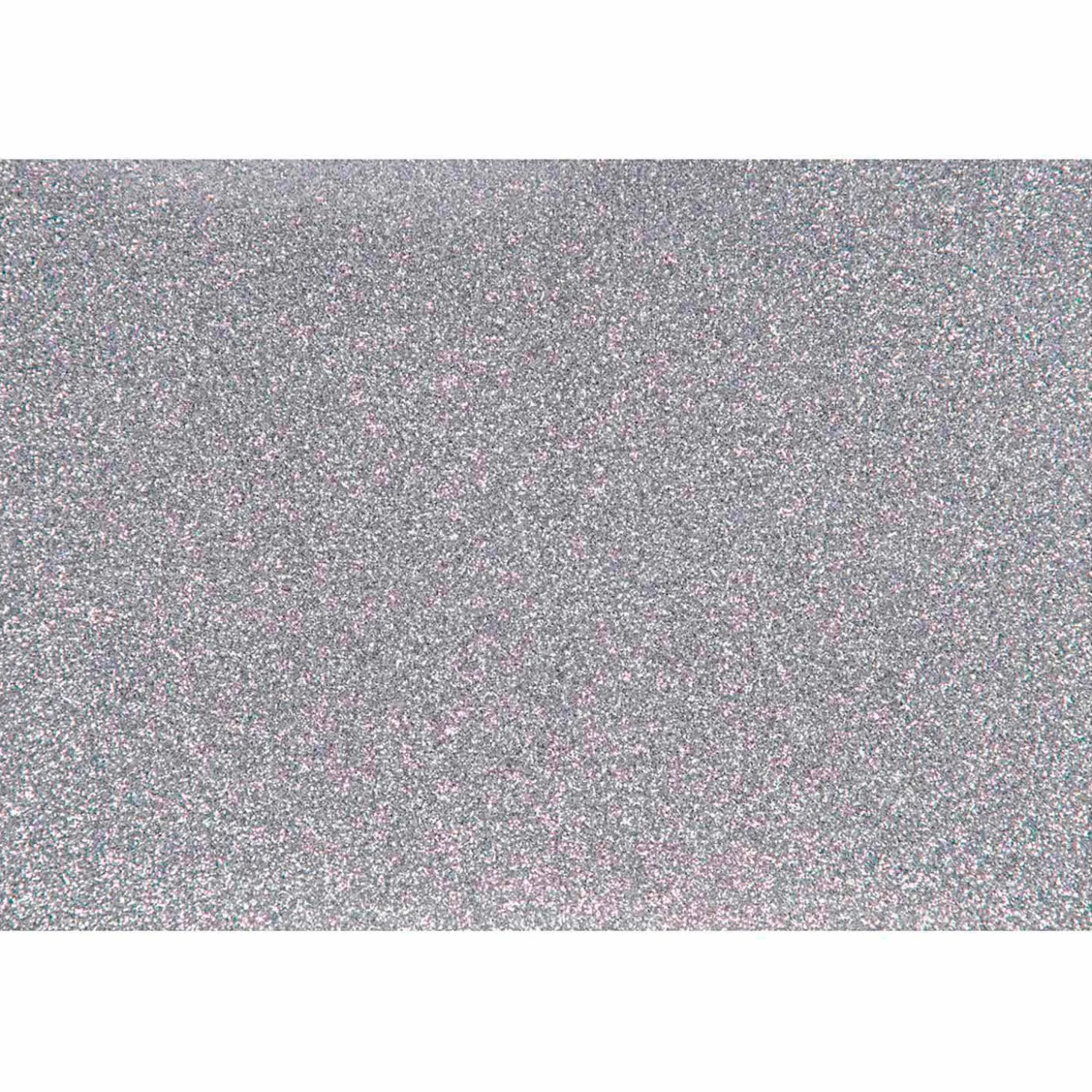 Opstrijkfolie Glitter Zilver, A5