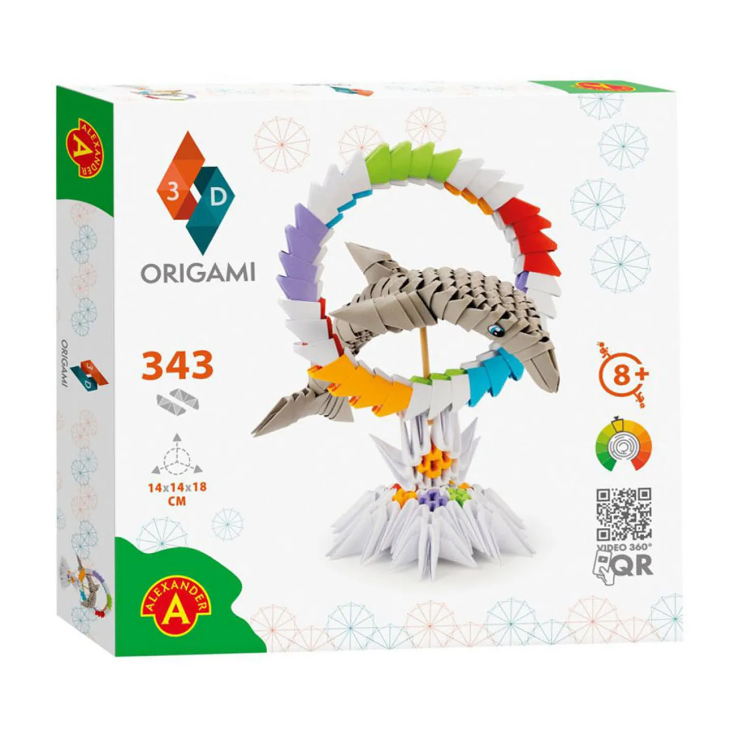 ORIGAMI 3D - Dolfijn, 343dlg.