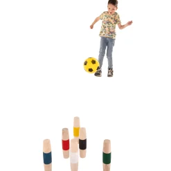 Outdoor Play Houten Paaltjes Voetbal