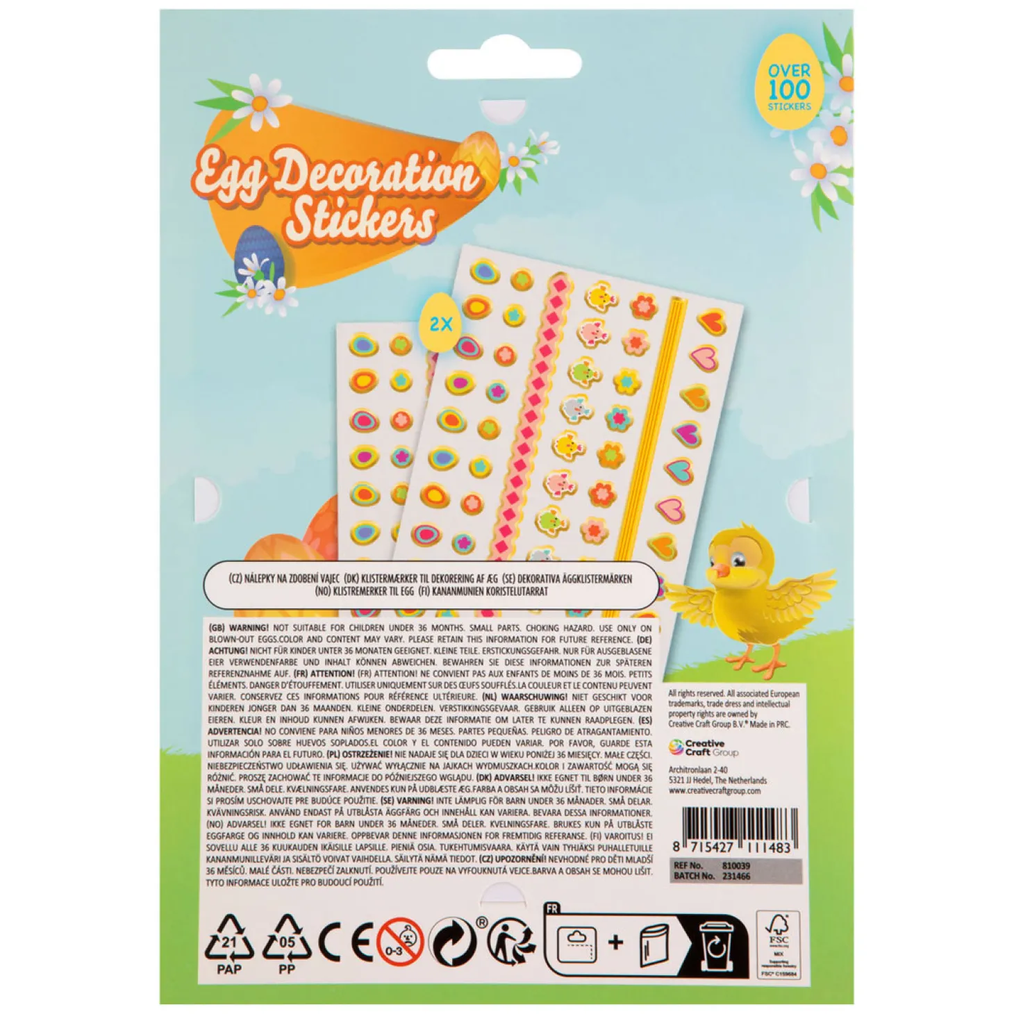 Paasei Versieren - Decoratiestickers