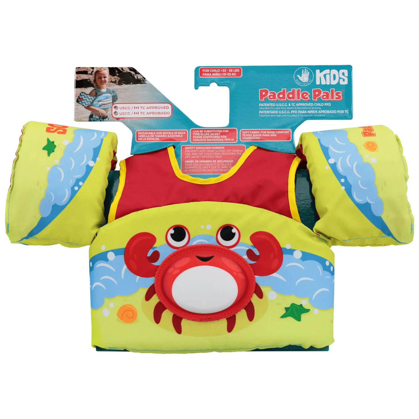 Paddle Pal Zwemvest Krab, 3-6 Jaar