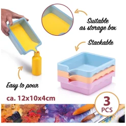 Palet Mengbakjes Verf, 3st.