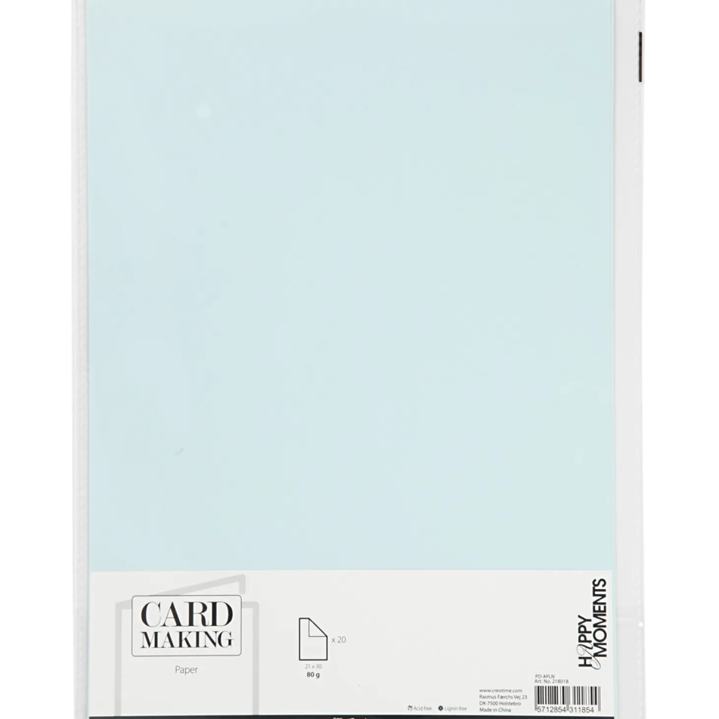 Papier Lichtblauw A4 80gr, 20st.