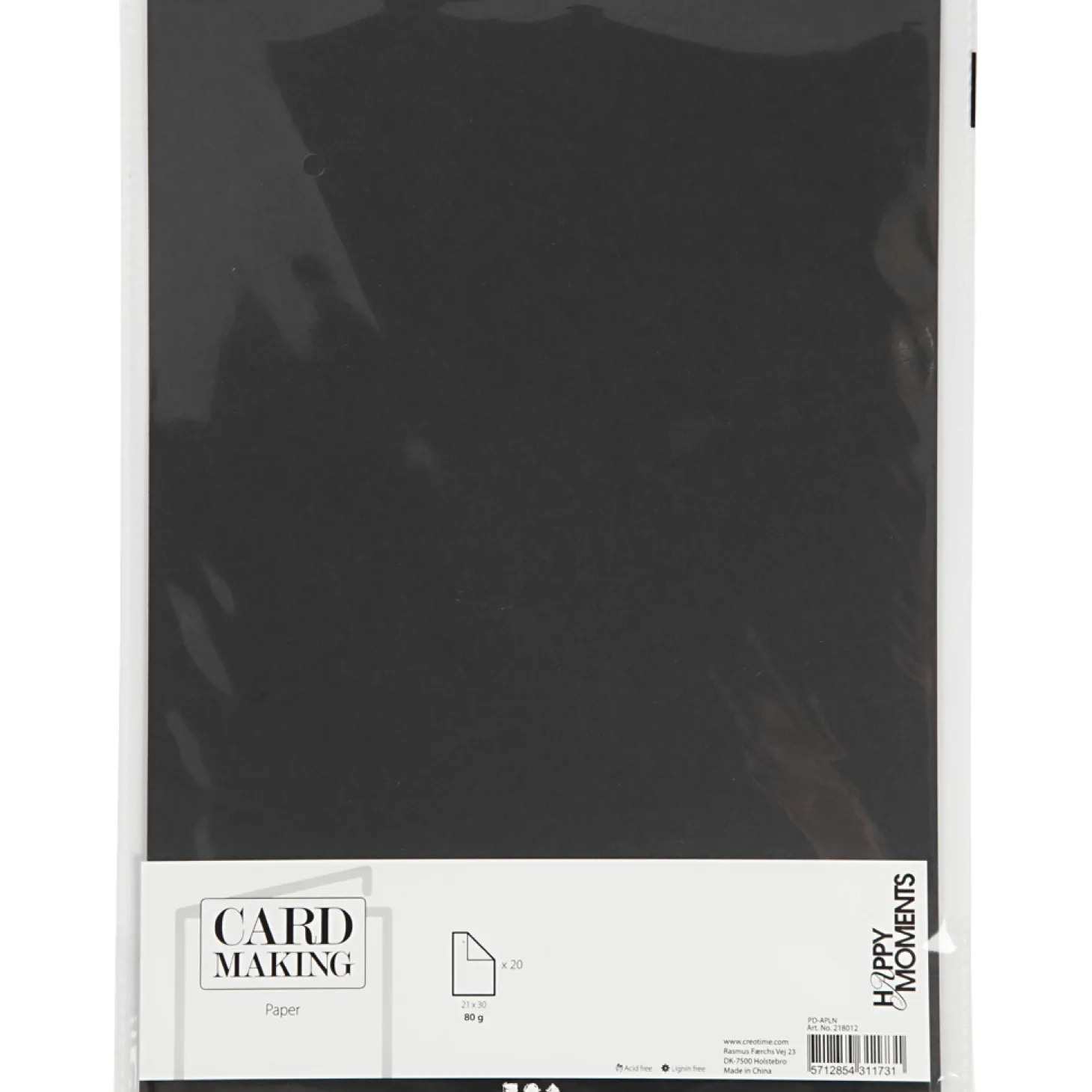 Papier Zwart A4 80gr, 20st.