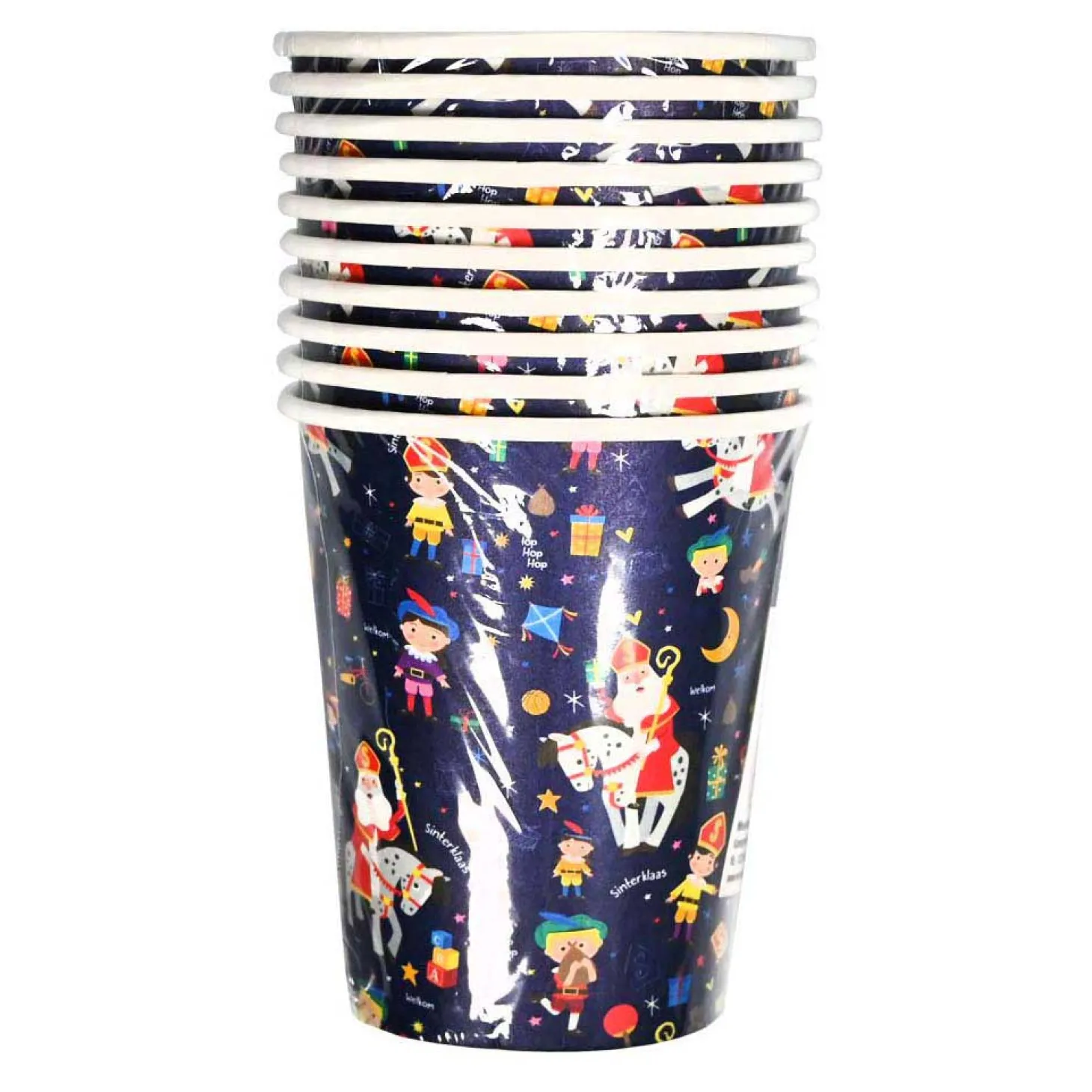 Papieren Bekertjes Sinterklaasfeest - 10st.
