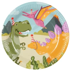 Papieren Bordjes Dino Party, 10st.