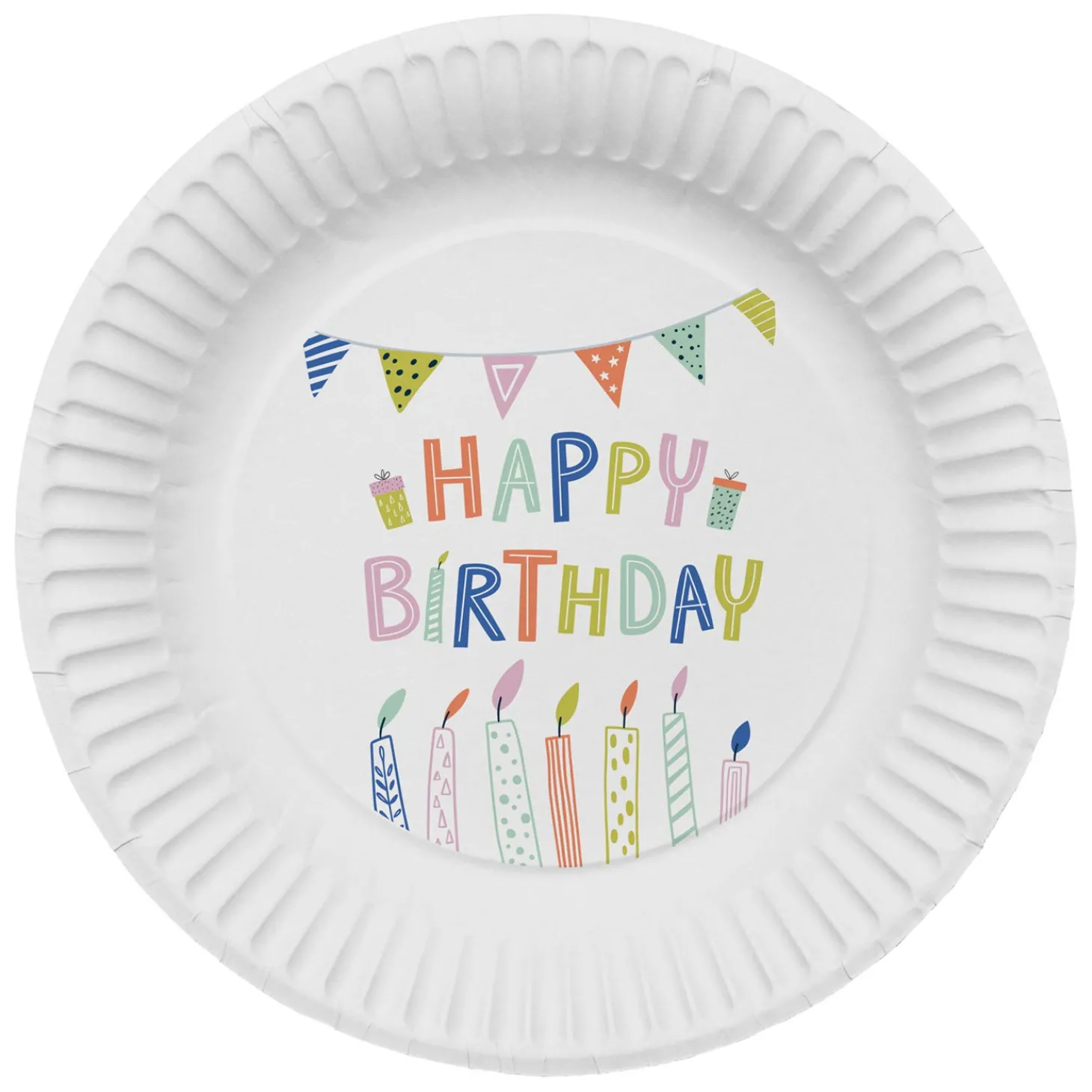 Papieren Bordjes Eco Party 8st.