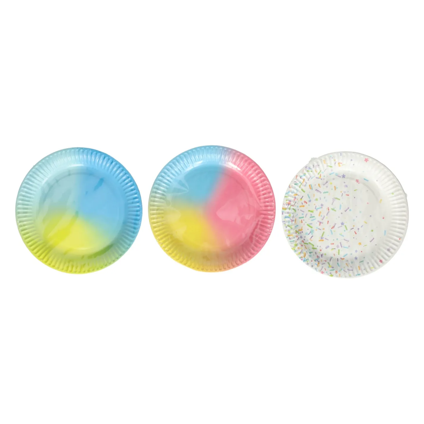 Papieren Feest Borden 18cm, 10st.