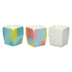 Papieren Feest Snackboxen Klein, 6st.