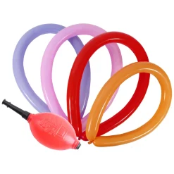 Party Stars Ballonpomp  met 12 modelleerballonen