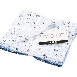 Patchwork Stof Blauw 45x55cm, 4st.