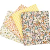 Patchwork Stof Geel 45x55cm, 4st.