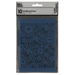 Patroonkarton Blauw, 10st.