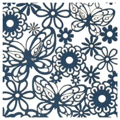 Patroonkarton Blauw, 10st.