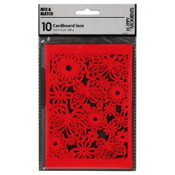 Patroonkarton Rood, 10st.