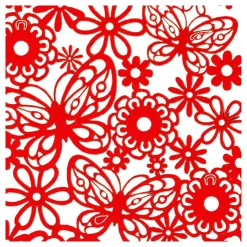 Patroonkarton Rood, 10st.