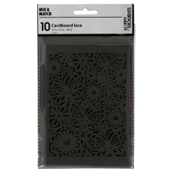 Patroonkarton Zwart, 10st.