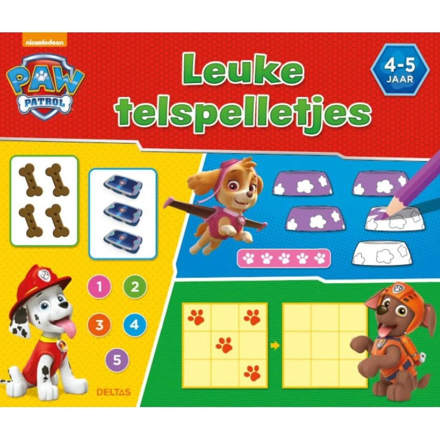 PAW Patrol - Leuke telspelletjes (4-5 jaar)