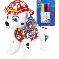 PAW Patrol Inkleur Knuffel met Stiften - Marshall
