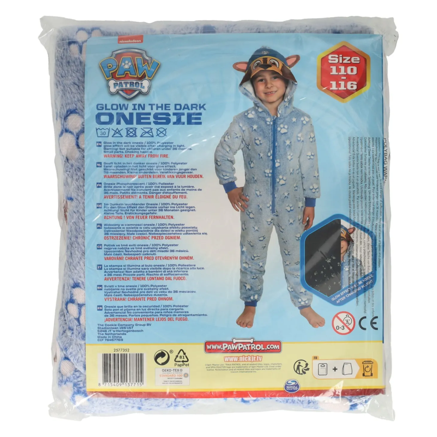 PAW Patrol Onesie Maat 110-116