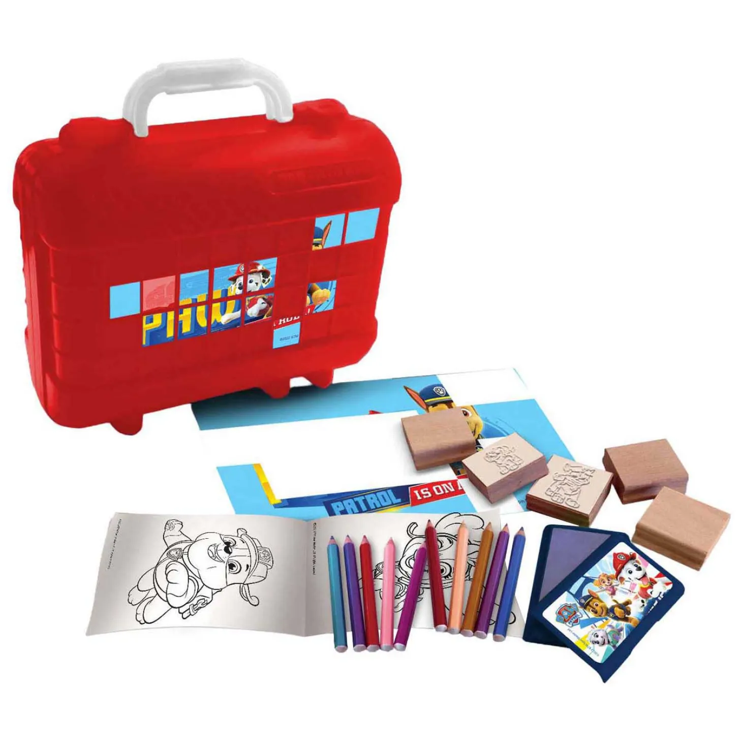 PAW Patrol Reis Stempel- en Kleurkoffer