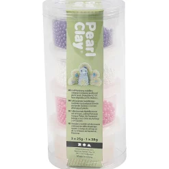 Pearl Clay Roze, Paars, Wit, 3x25gr