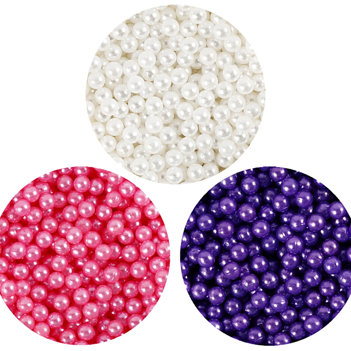 Pearl Clay Roze, Paars, Wit, 3x25gr