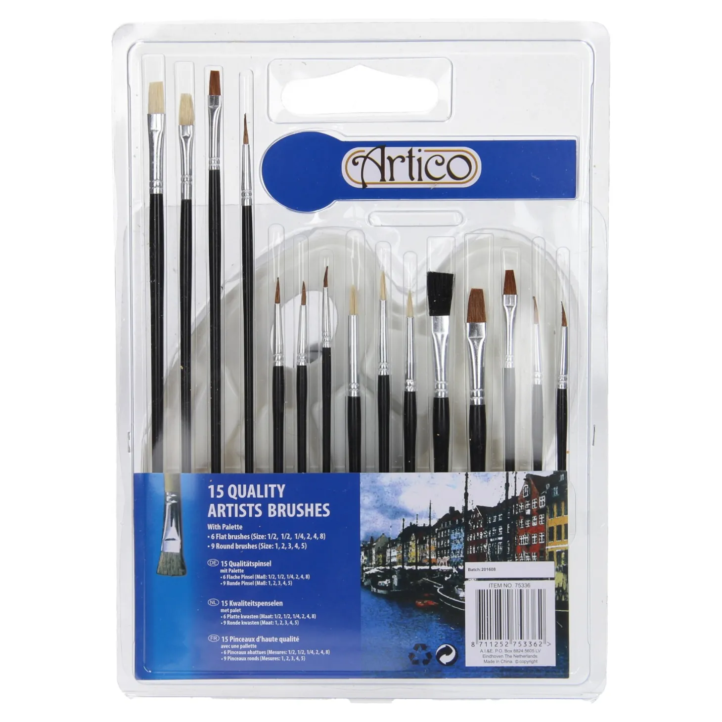 Penselen en Palet, 16dlg.
