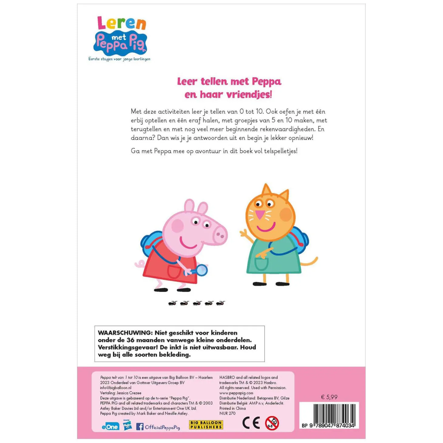 Peppa telt van 1 tot 11