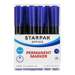 Permanent Stift Rond Blauw, 12st.