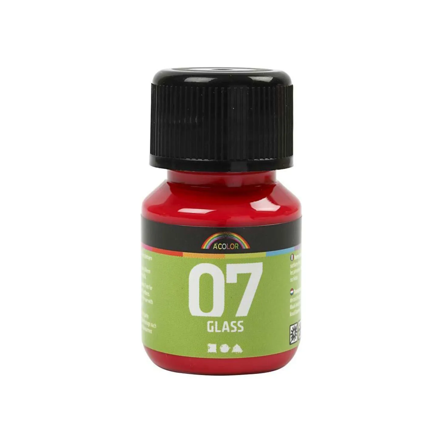 Permanente Glasverf - Rood, 30ml