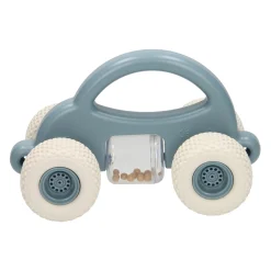 Peuter Speelgoedauto met Rammelaar - Pastel Blauw