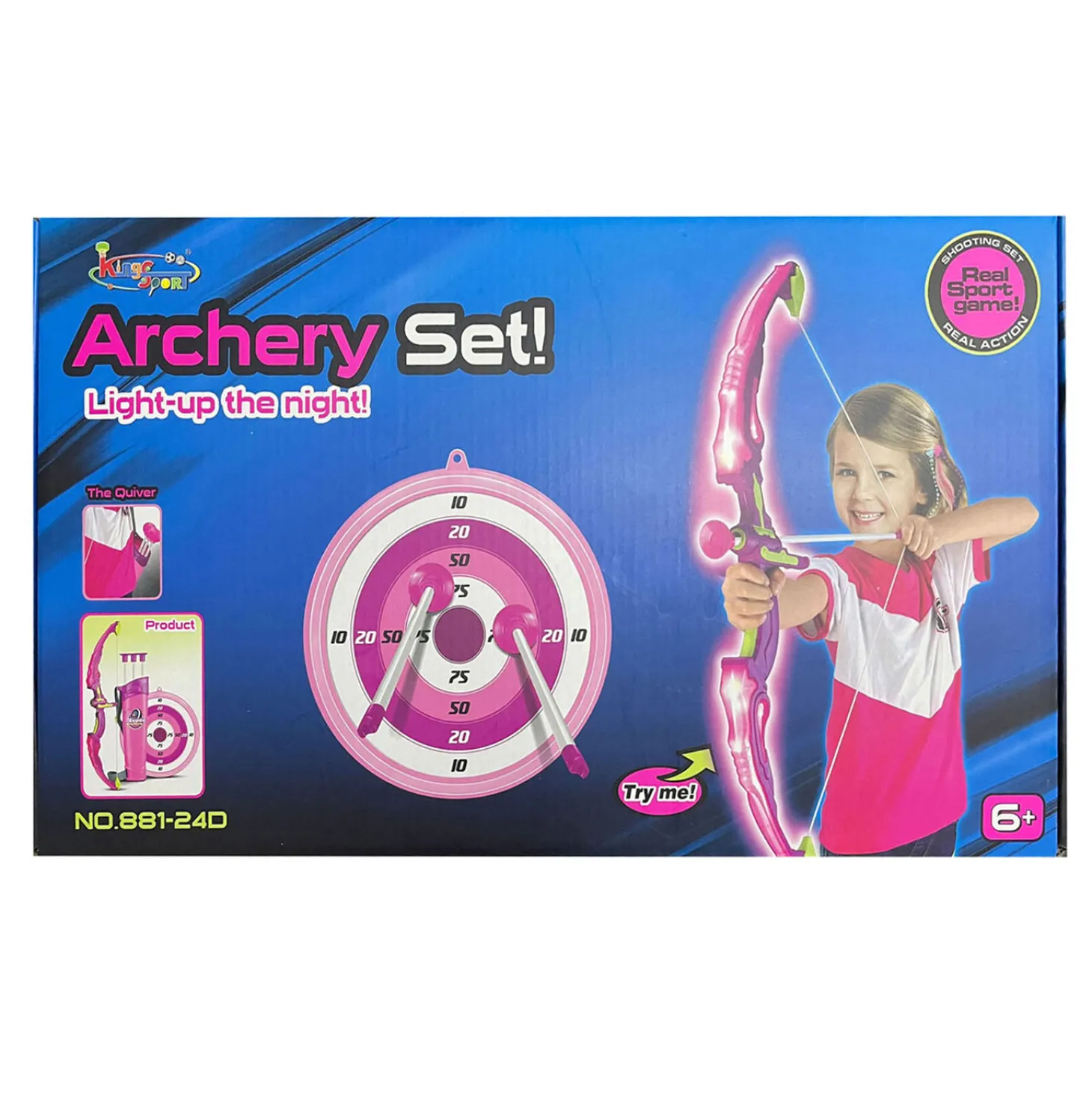 Pijl- en Boogset met Licht Roze