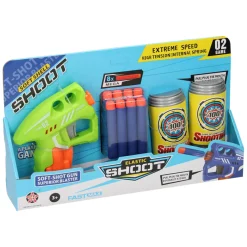 Pistool met Foam Pijltjes en Blikjes Targets