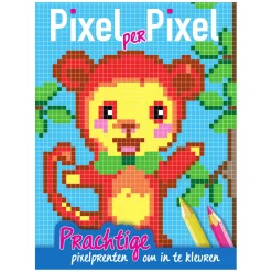 Pixel Kleurboek Aapje