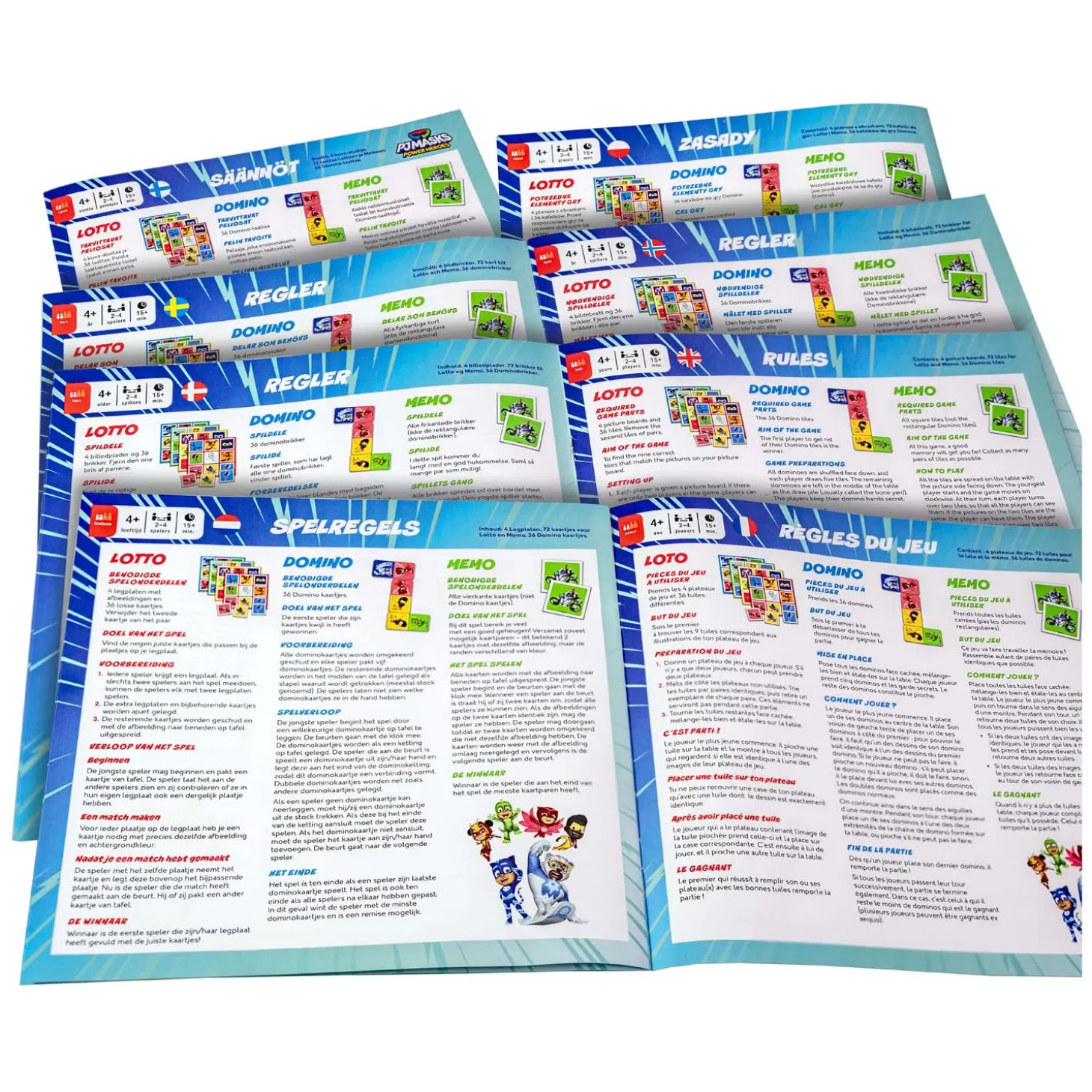 PJ Masks 3in1 Memo Lotto Domino