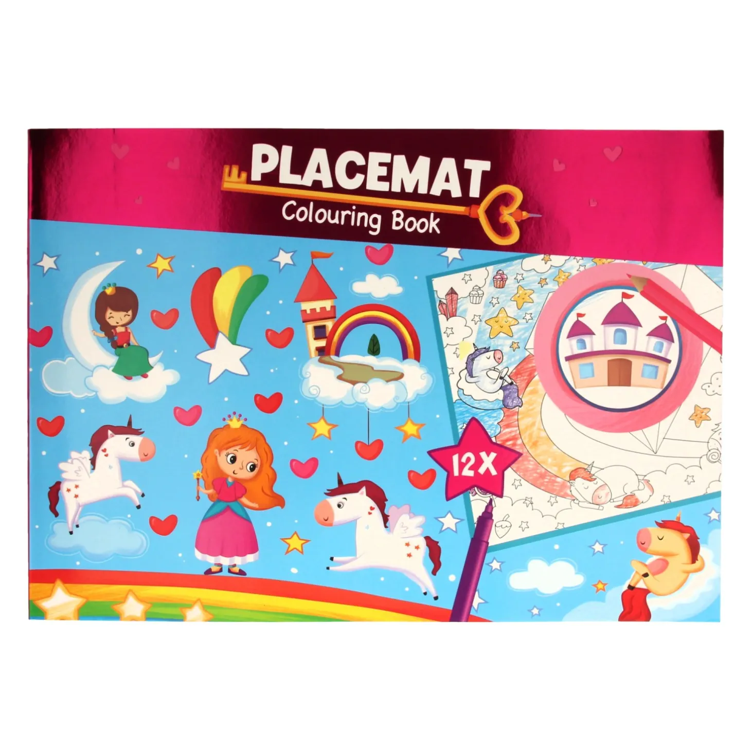 Placemat Kleurboek - Eenhoorn
