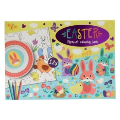 Placemats Kleurboek Pasen, 12st.