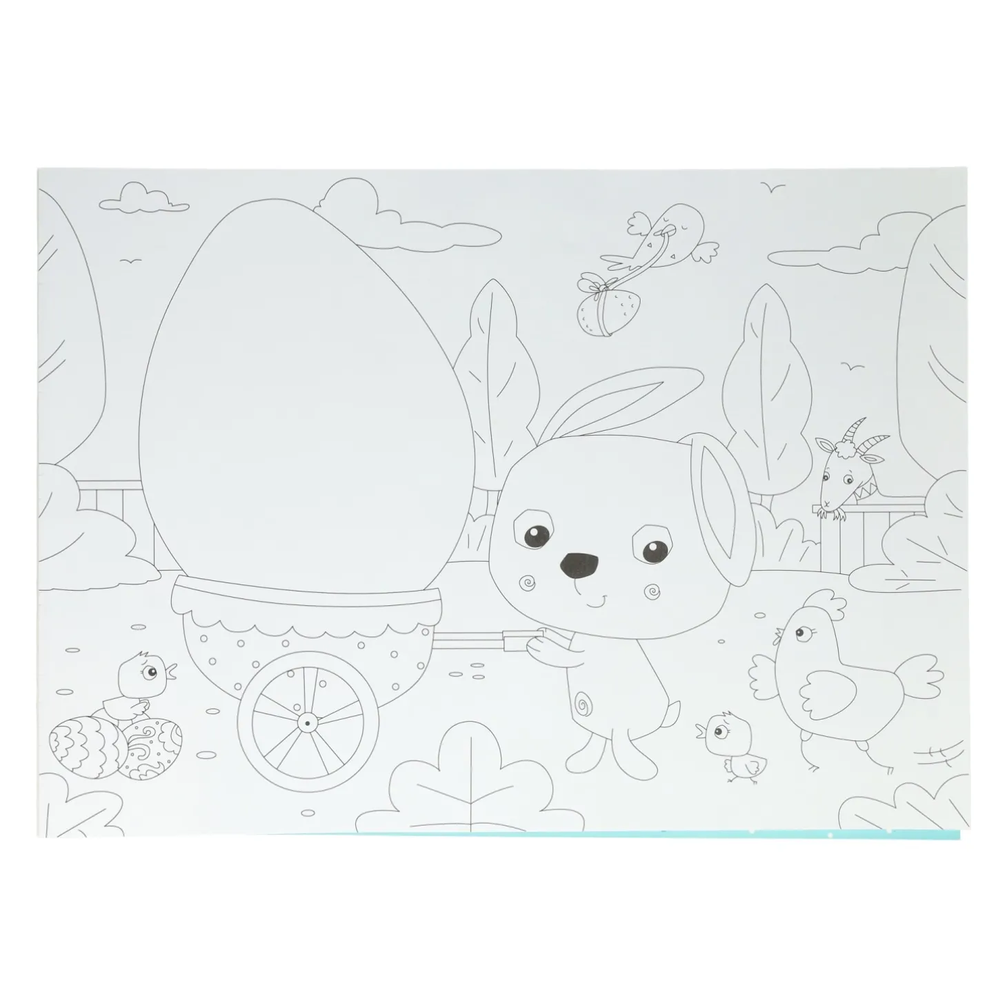 Placemats Kleurboek Pasen, 12st.